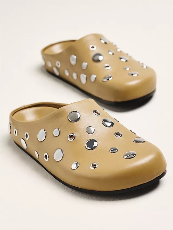 Lola Cruz Shoes - Lola Cruze Studded Clog Mules Size EU 41